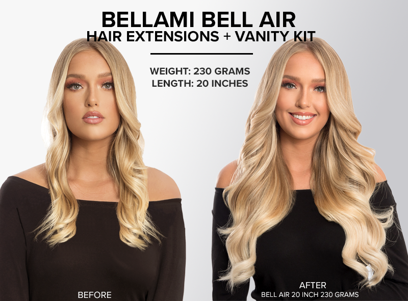 bellami bell air hair extensions KIT 20 inch 230 grams