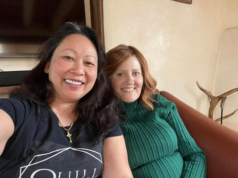 Amy M Le and Lynn Thomas - coauthors of The Copper Phoenix