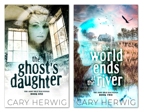 Books 1 and 2 of the Army Brat Hauntings series by Cary Herwig