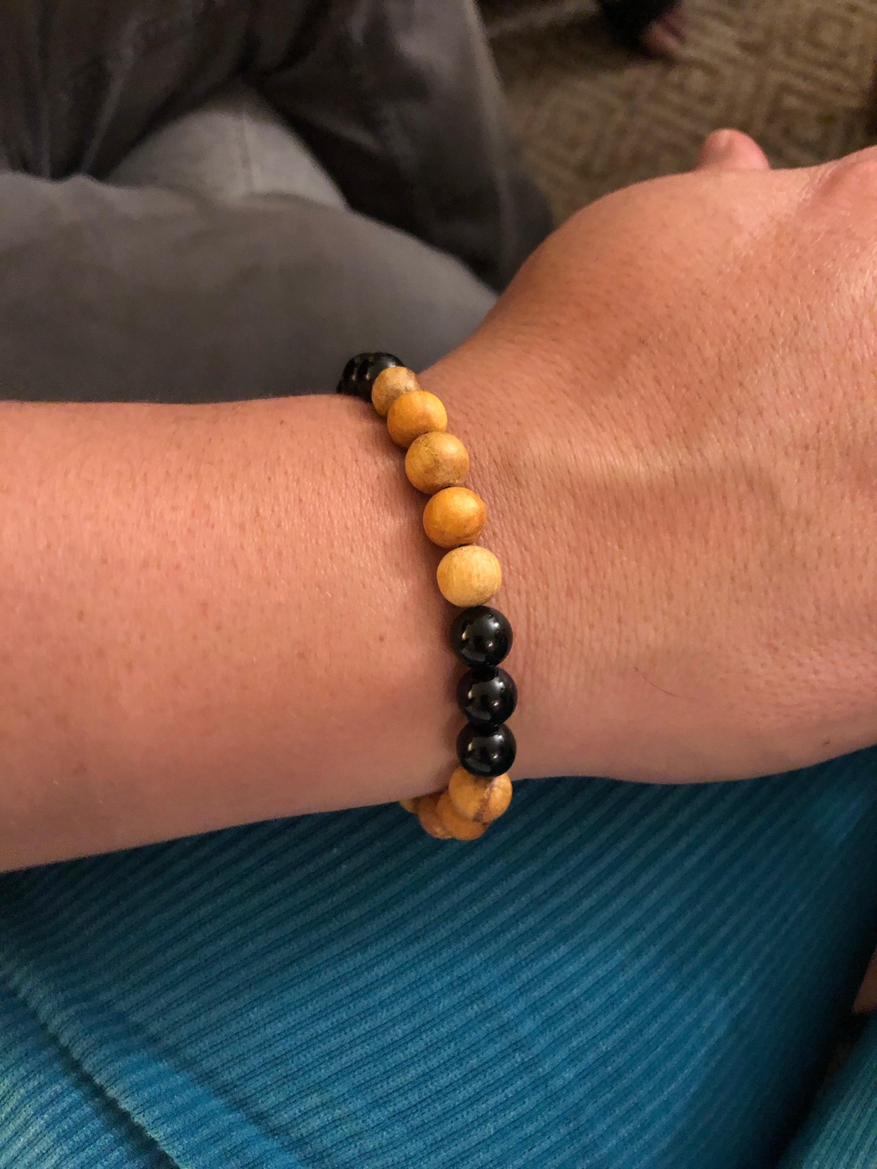 Palo Santo and Shungite Bead Bracelet