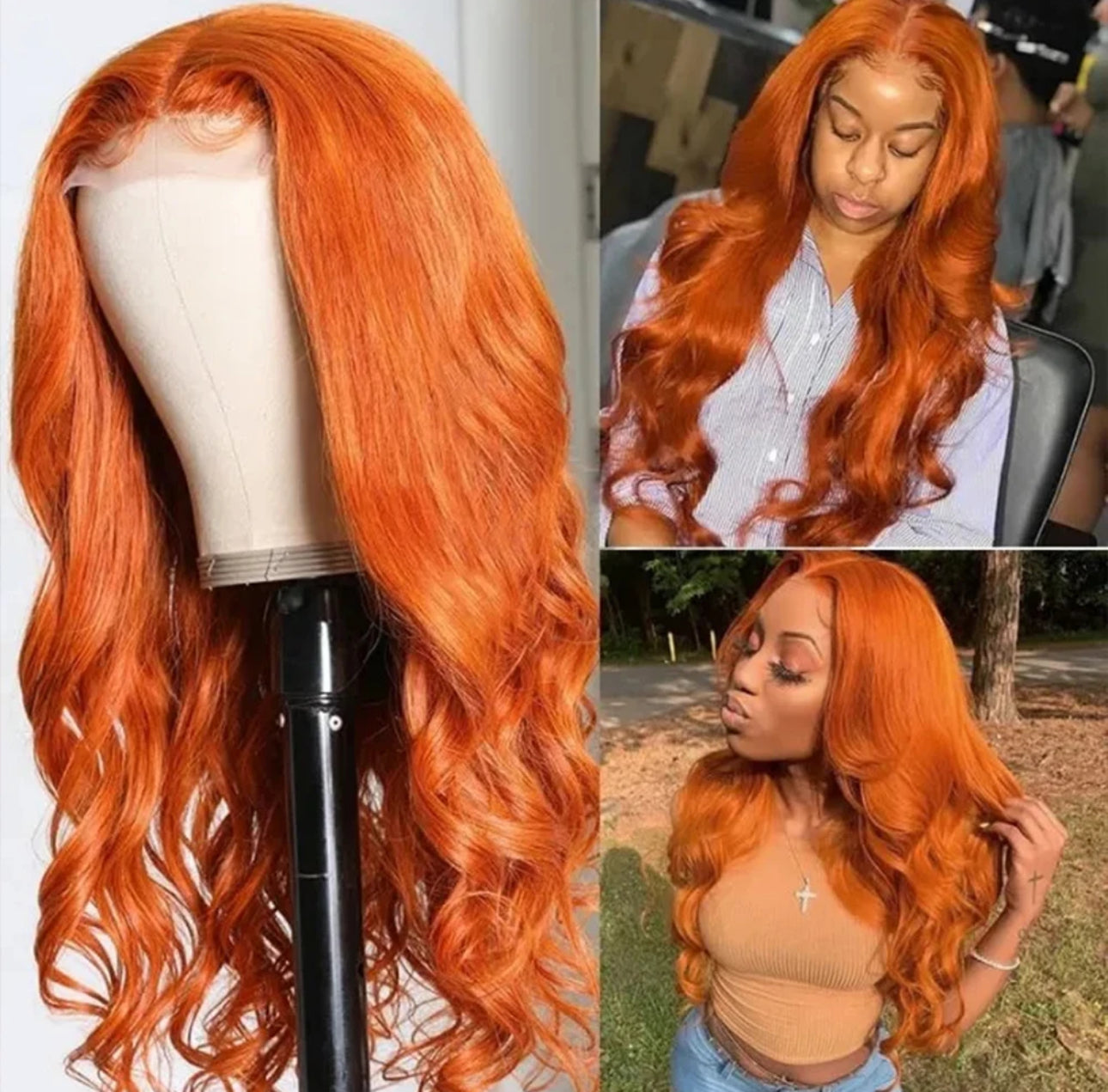 30” Frontal 13x6 Wig ginger