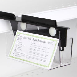 Product Merchandisers for brochures/pamphlets, merchandising strips and hangers, strip clips with label holders