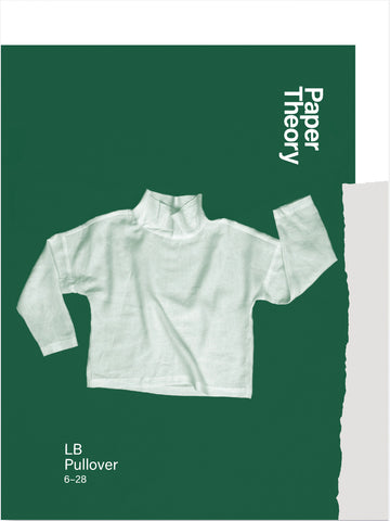 Front cover image of sewing pattern for a plain woven shirt with funnel collar
