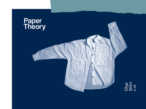 Front image of sewing pattern for a women’s shirt
