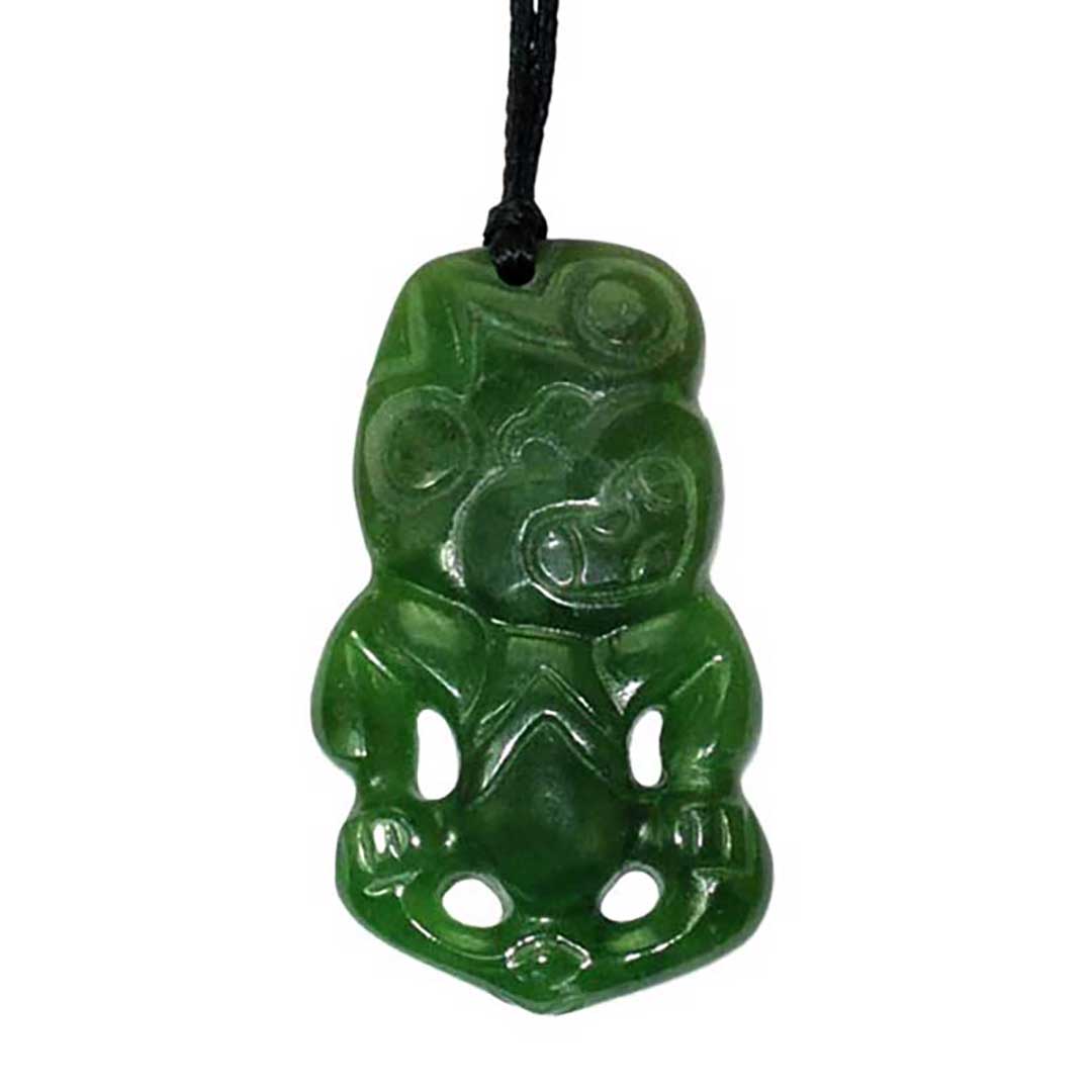 jade tiki pendant