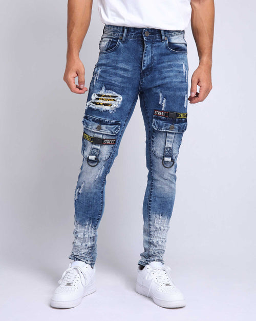 Men's Graffiti Jeans-LOGEQI