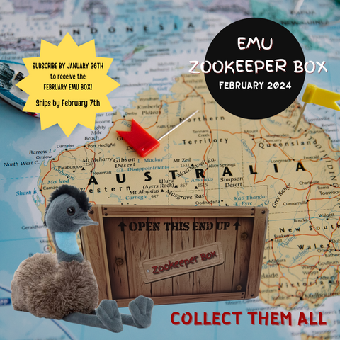 February Emu Zookeeper Box Animal Explorers Club