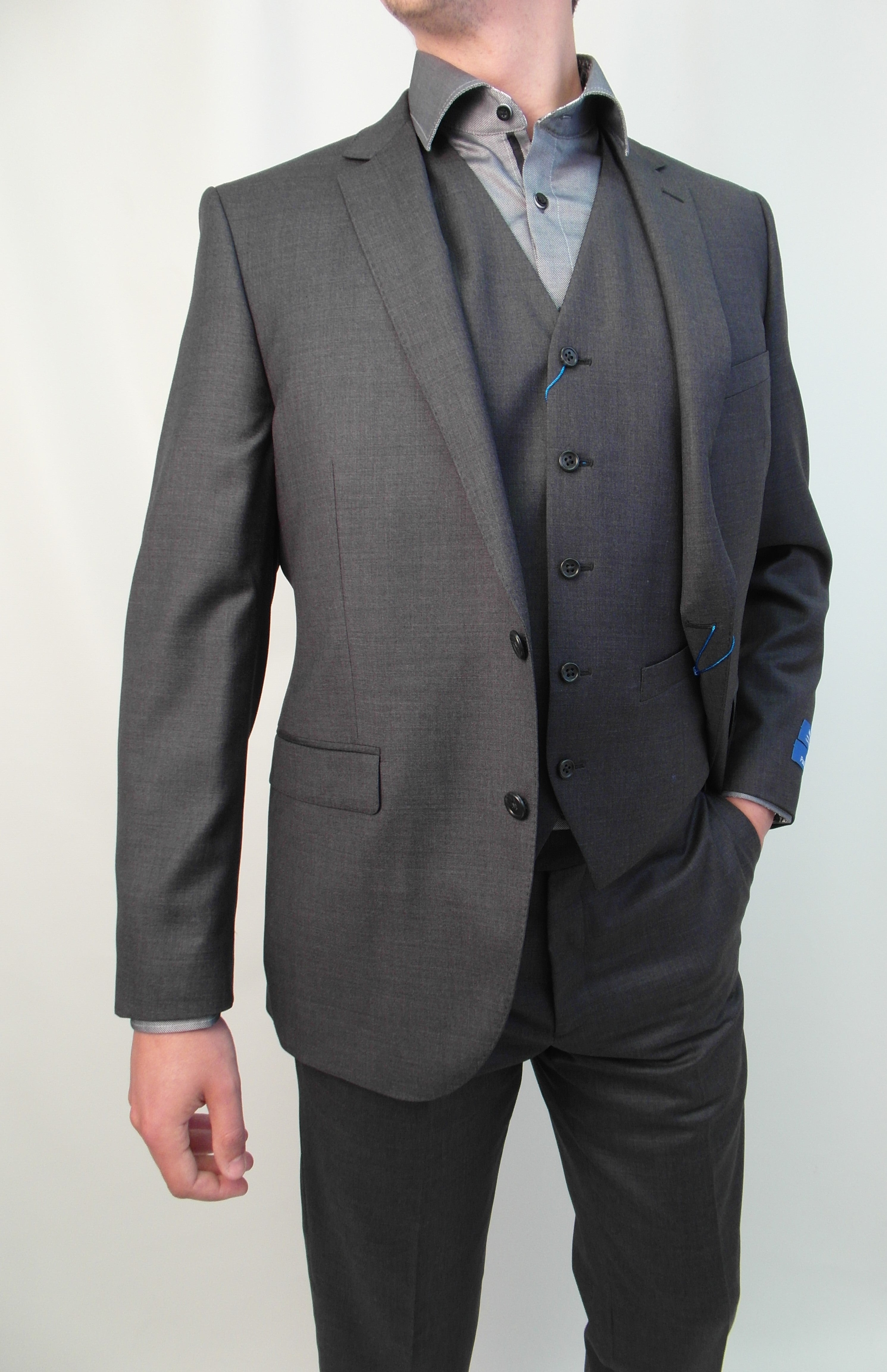 Paul Betenly. - Super 120s Wool Suit - Classic Fit - (Charcoal, Grey ...