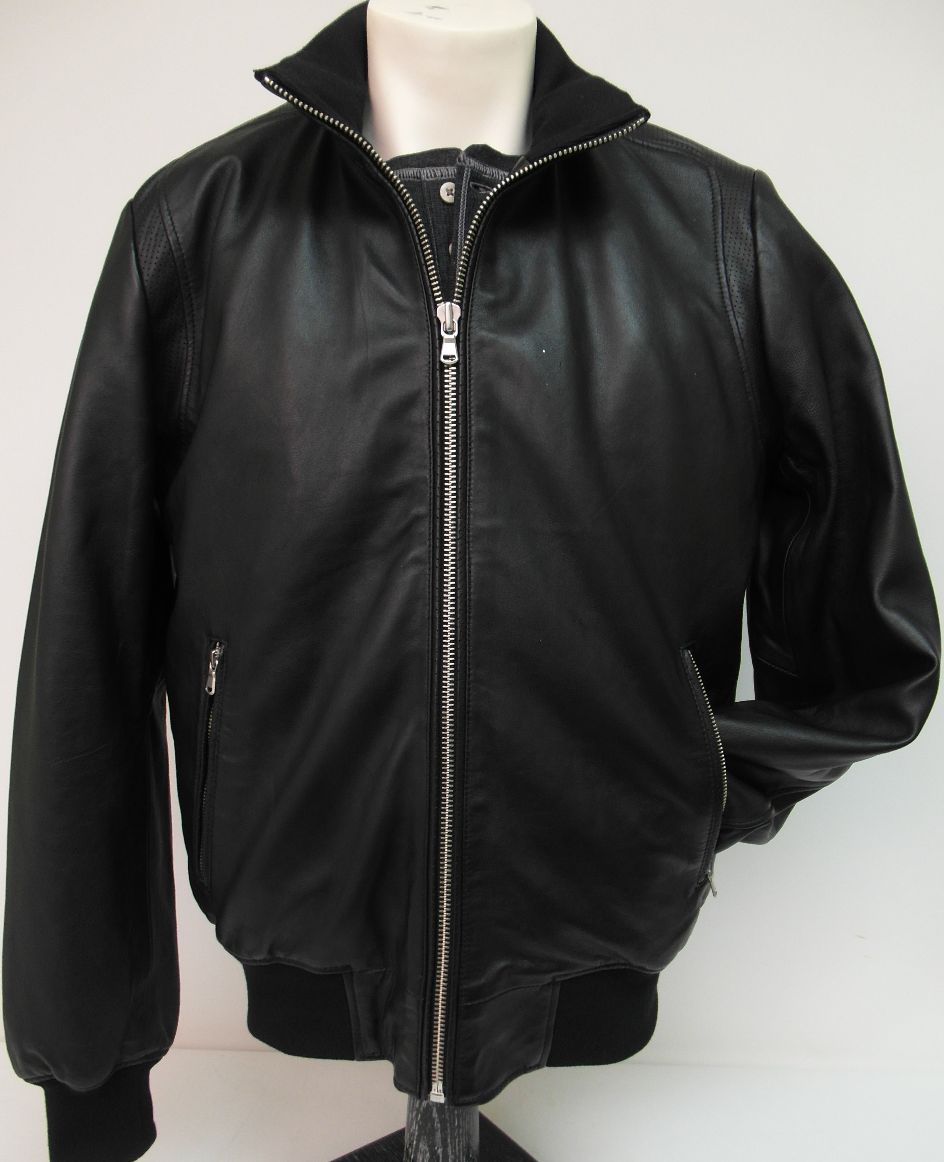 Regency - Stand-up Collar Leather Jacket - JIM - BrownsMenswear.com