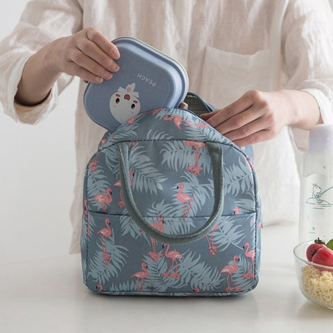 Sac à Lunchbox isotherme en tissu imprimé