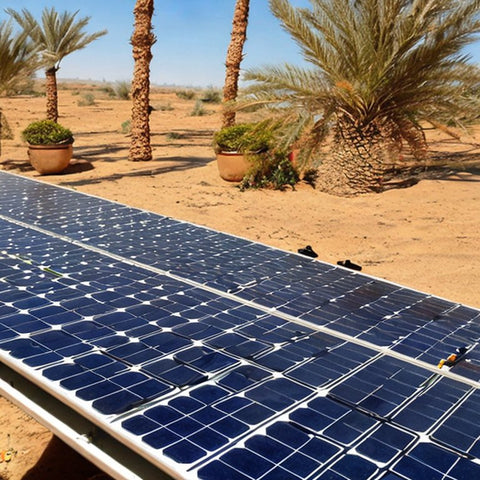 Pannelli fotovoltaici deserto