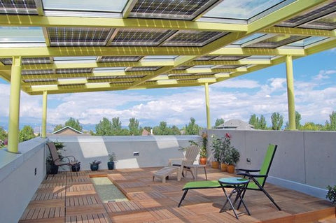 fotovoltaico di design da terrazza , Germania