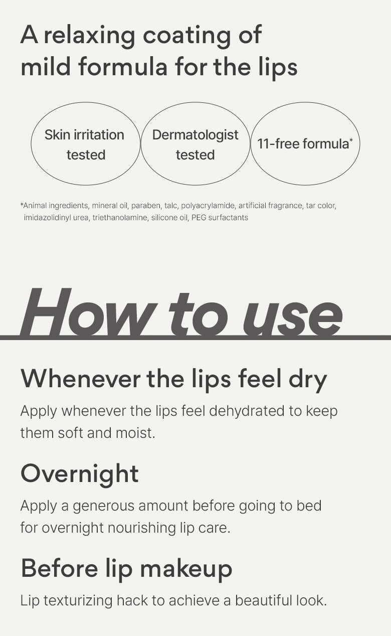 Dewy Treatment Lip Balm page five.