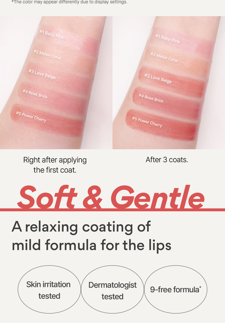 Dewy Tint Lip Balm page six.