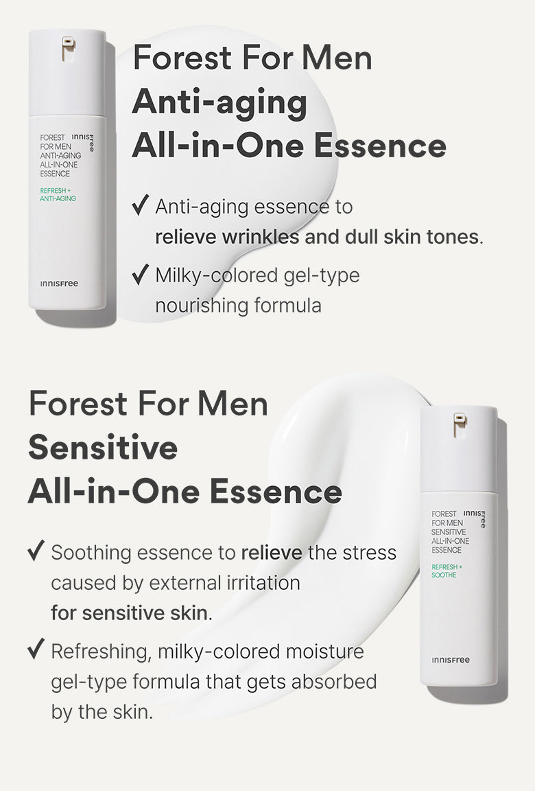 Forest for men all-in-one essence page four.