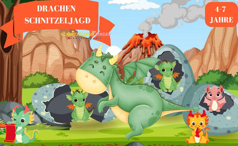 Drachen-Schatzsuche: Aufregende Schnitzeljagd-Aufgaben Für Kinder Zum Ausdrucken