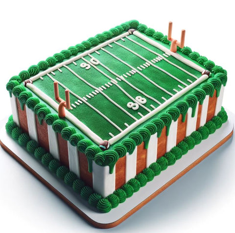 Fußballfeld-Kuchen