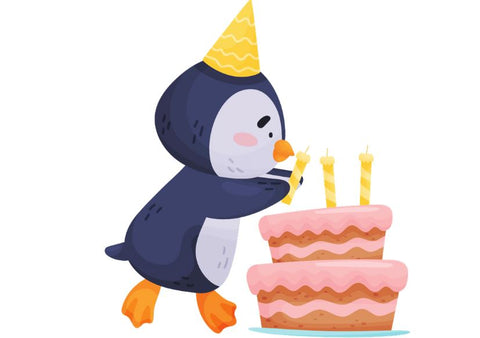 Pinguin -Kuchen- Kindergeburtstag