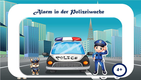 Polizei Schnitzeljagd für Kindergeburtstag