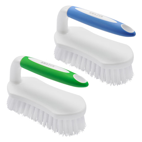 Laura's Loves: Amazer Dish Brush with Handle, 2 Pack Kitchen Scrub