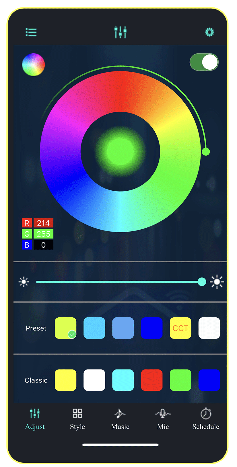 FloWill APP Colors chioce