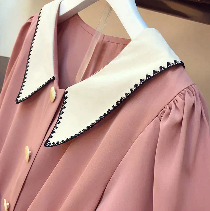 Kawaii Style Button Down Robe Dress - Image 5