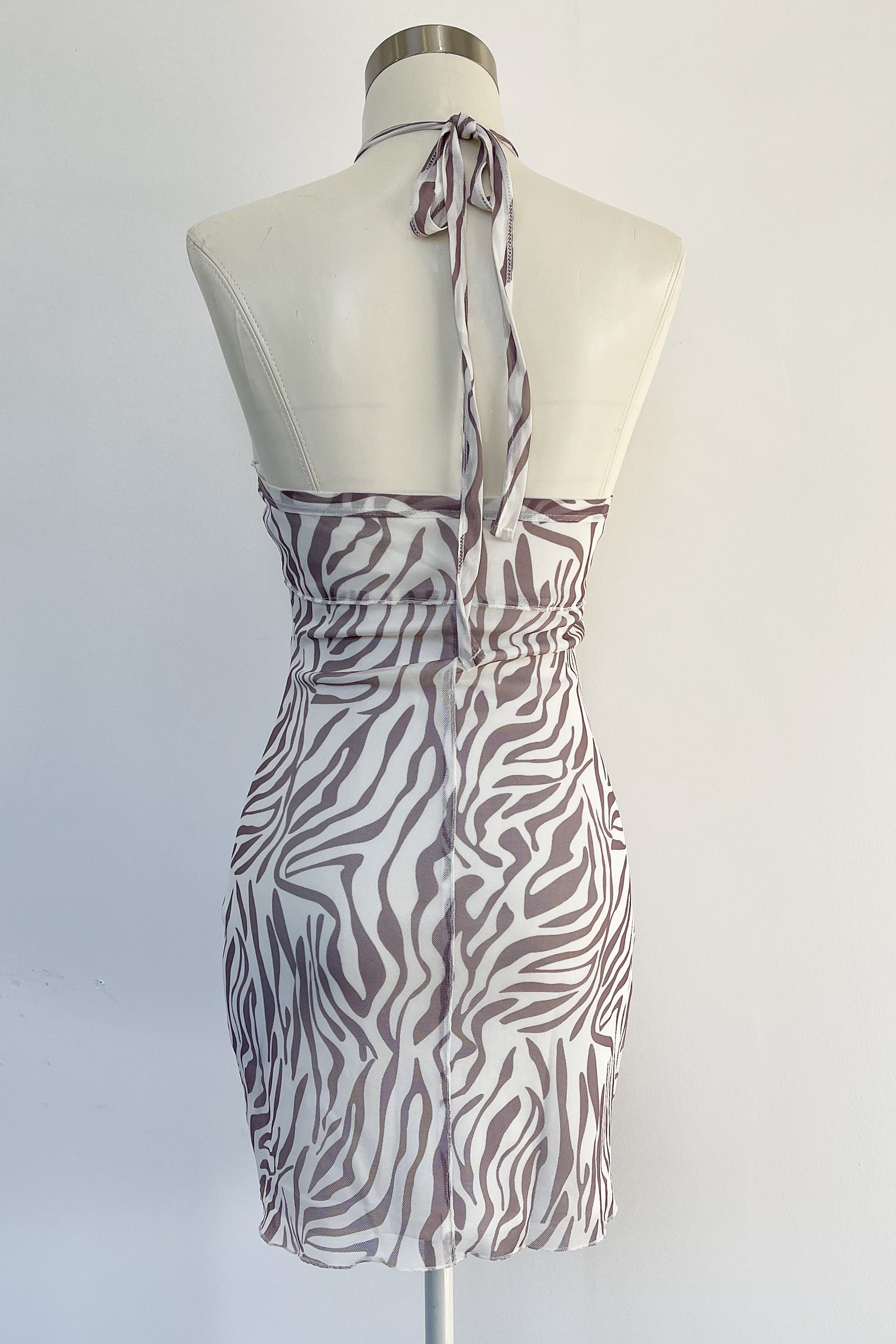 Animal Instincts Dress-Mocha - Image 4