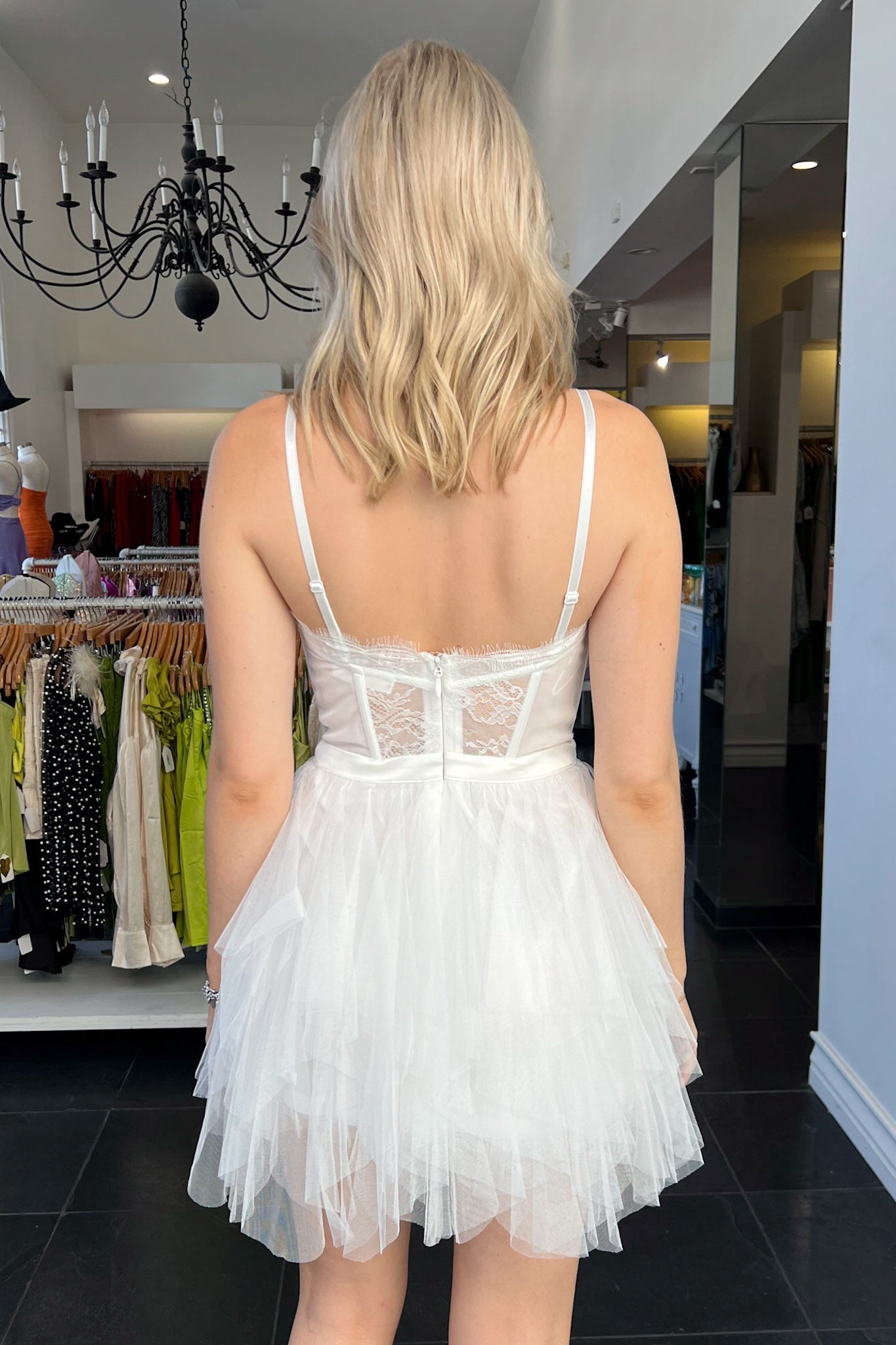 Take A Bow Dress-White - Image 18