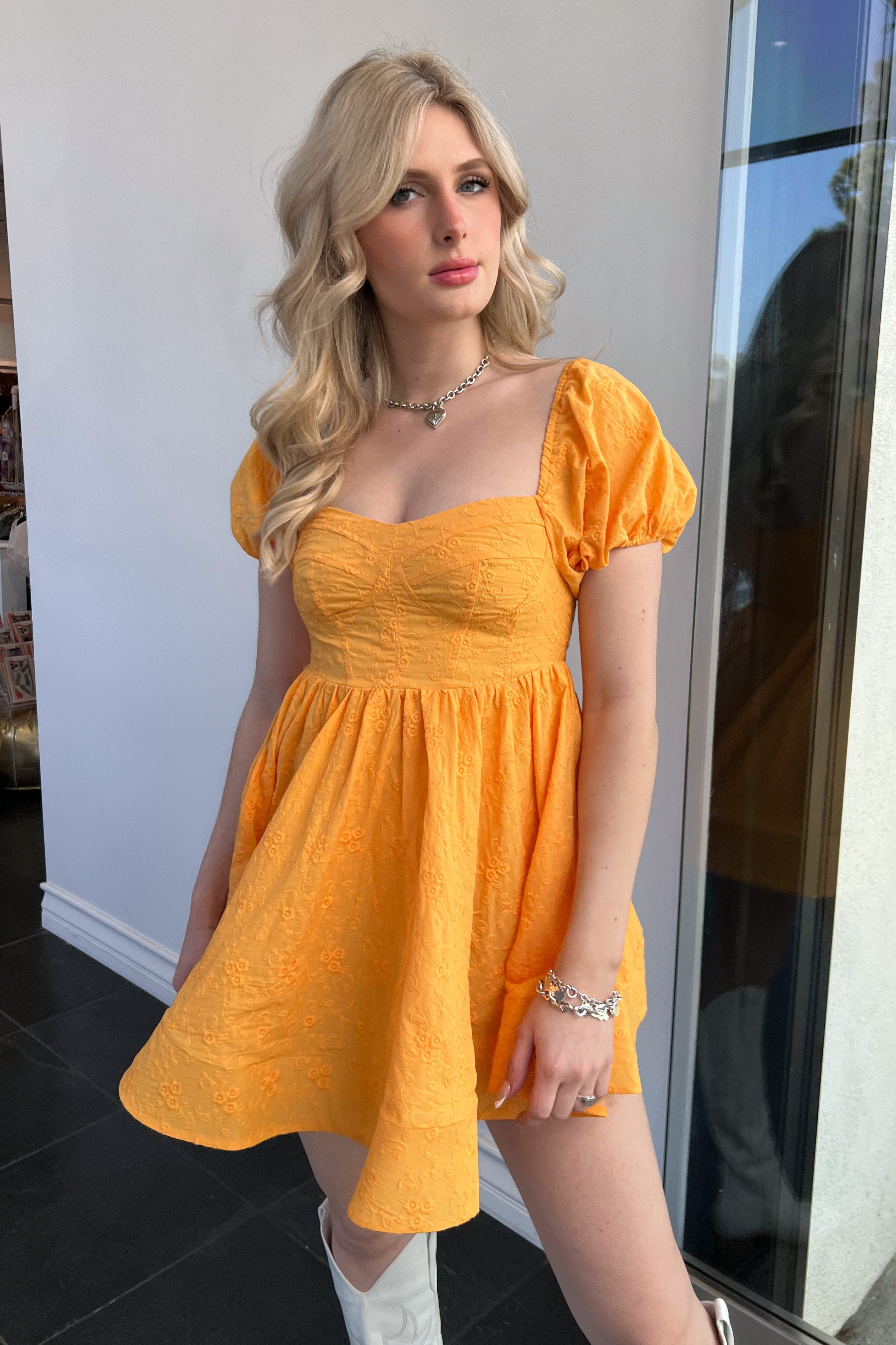 Georgia On My Mind Dress-Marigold - Image 12