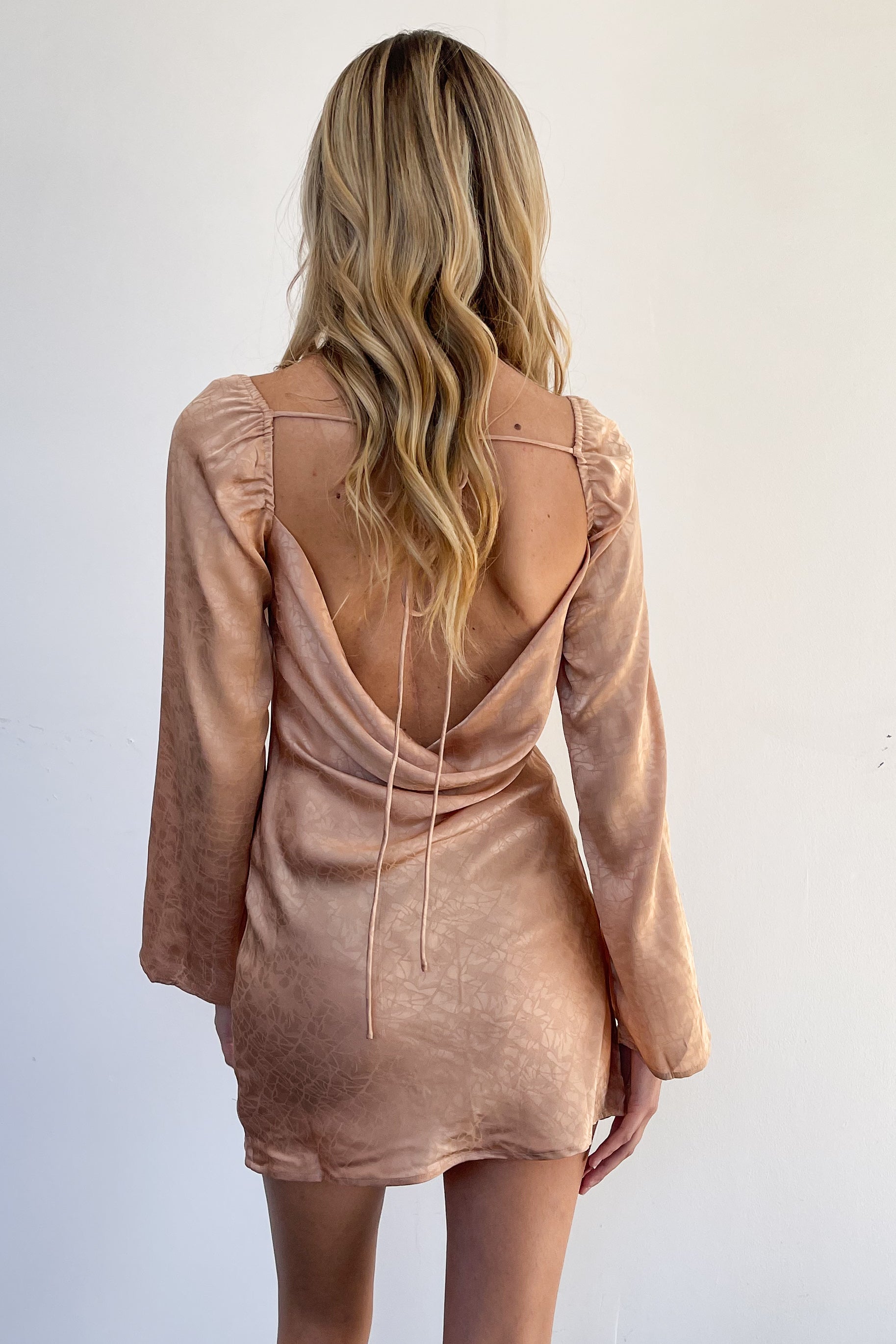 Garner Mini Dress-Nude - Image 3