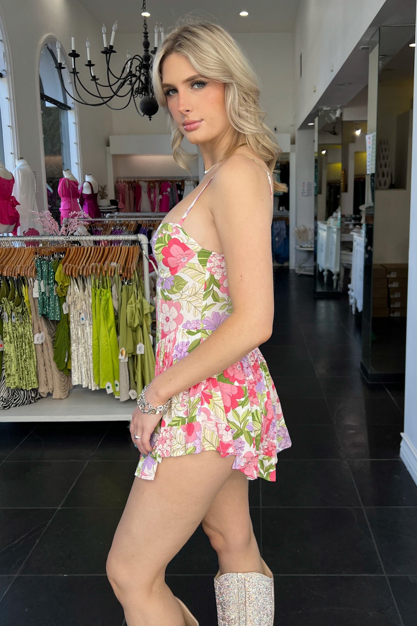 Destination Summer Dress-Pink + Green - Image 5