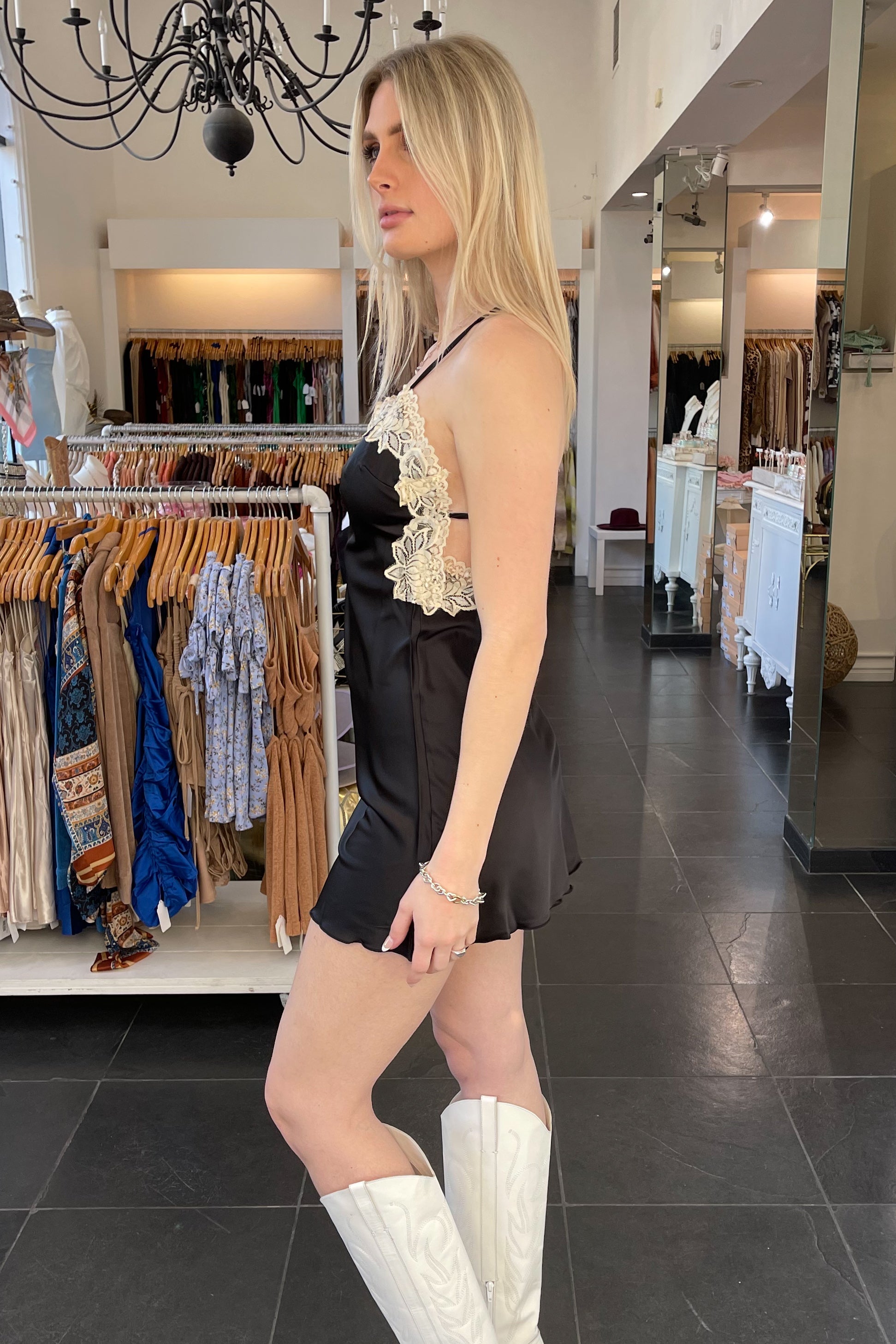 Falling Into Love Dress-Black - Image 33