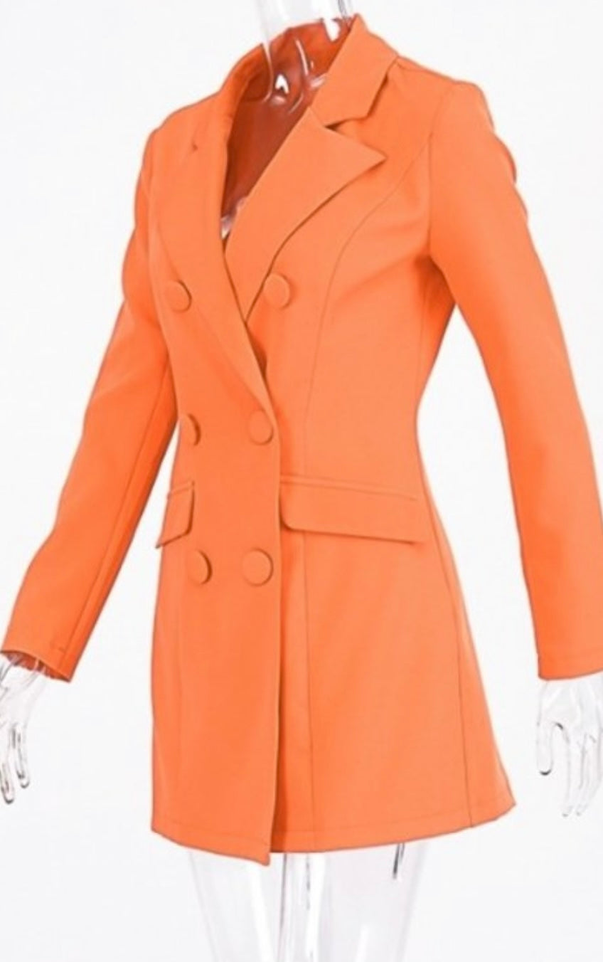 TANGERINE DREAM BLAZER DRESS - Image 5