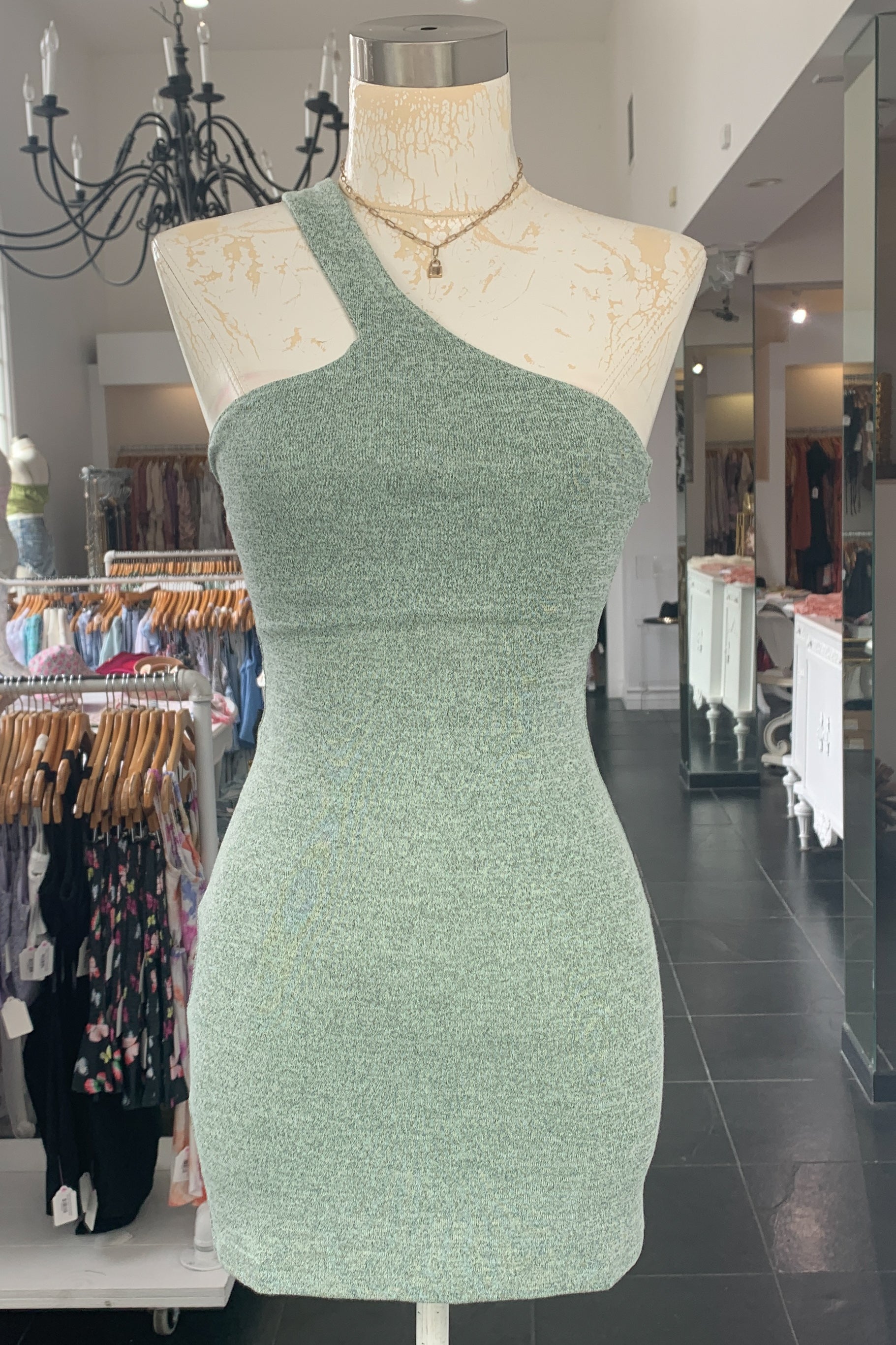 On The Verge Dress-Green - Image 3