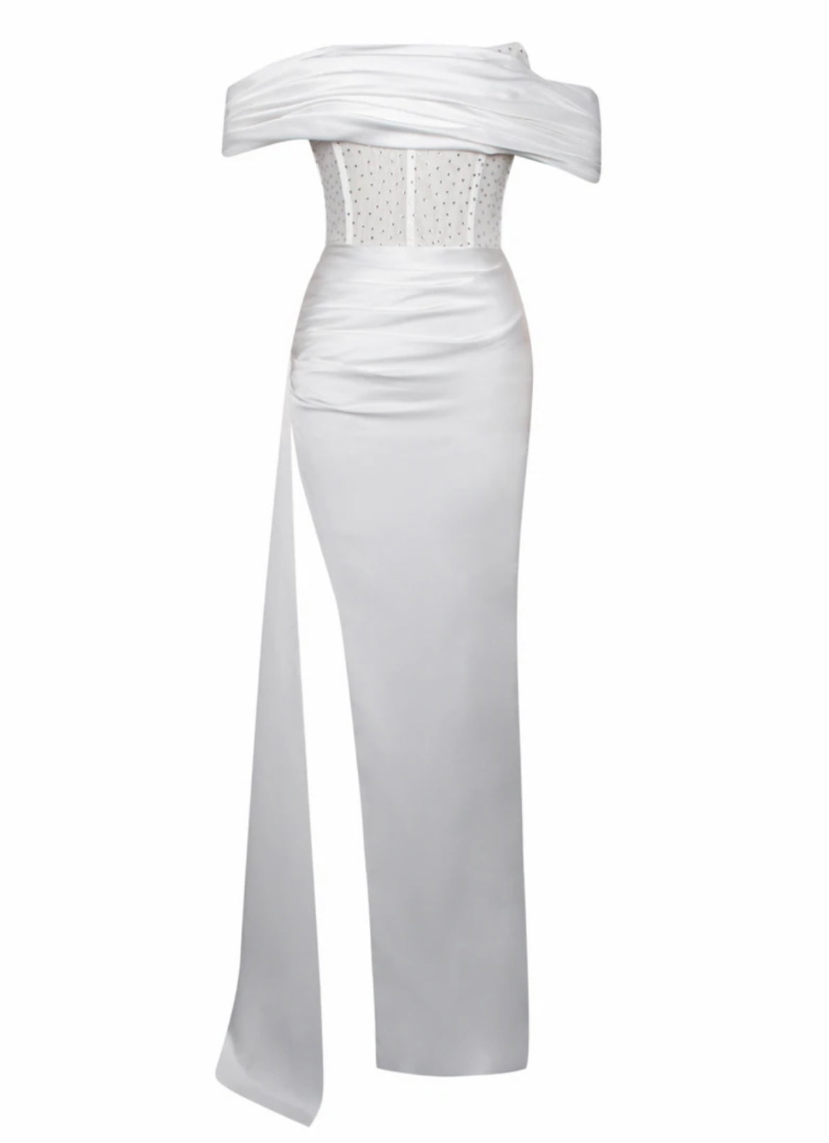 NORA CORSET SATIN GOWN - Image 5