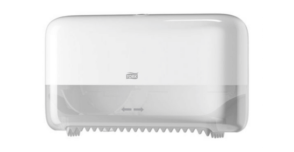 Tork 558040 Twin Coreless Mid-size Toiletpapier Dispenser Wit T7 