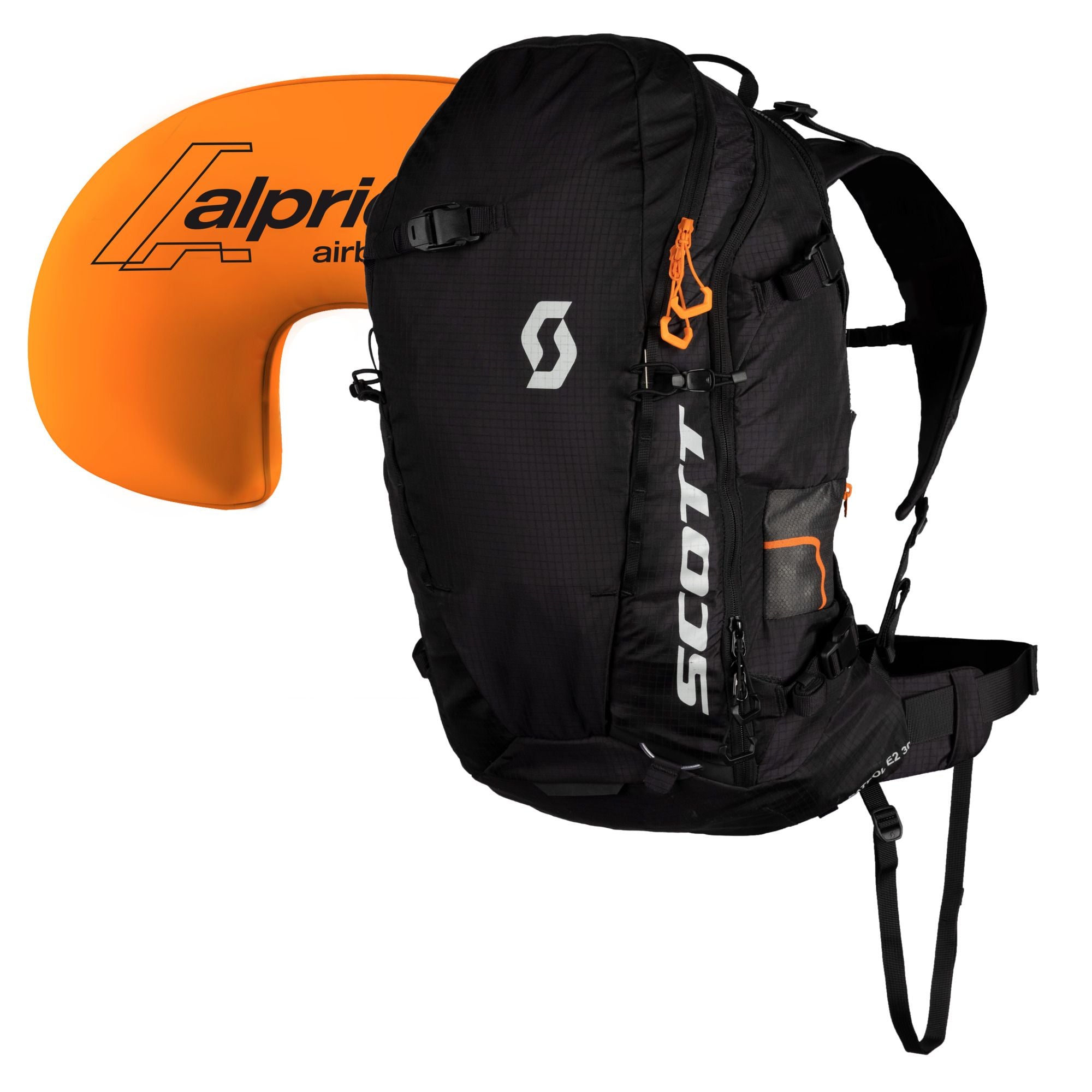 Scott Pack Patrol Ultralight E2 25 Kit White / Black Mochilas airbag  completas : Snowleader