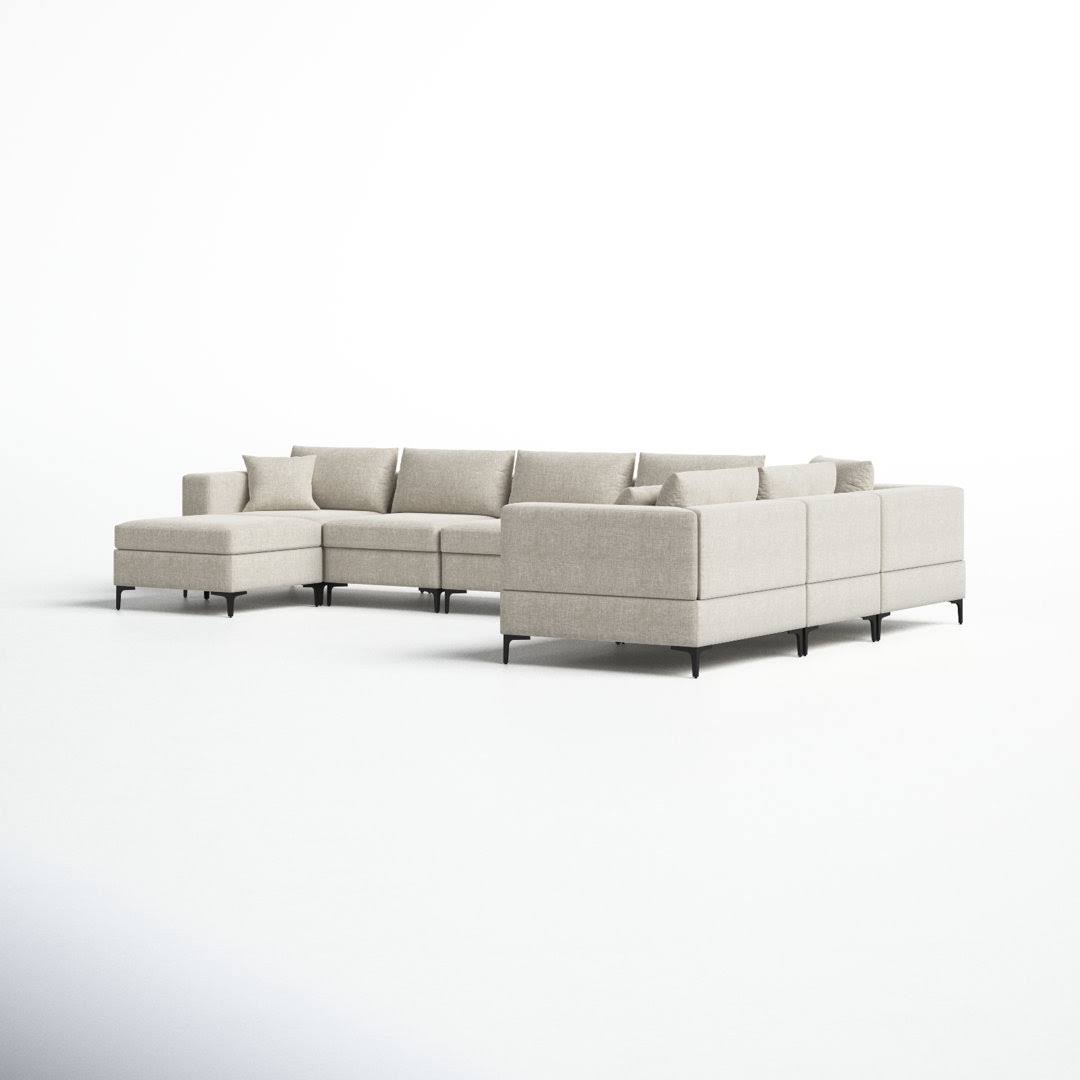 163.5 Wide Reversible Modular Corner Sectional Wade Logan Fabric