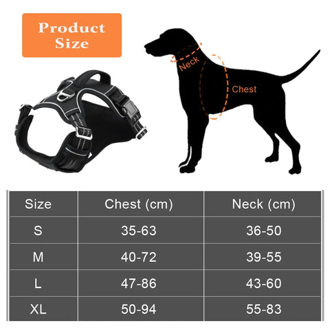 Reflective pet harness