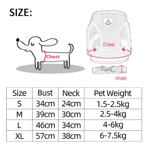 Fashionable Cat Harness Vest