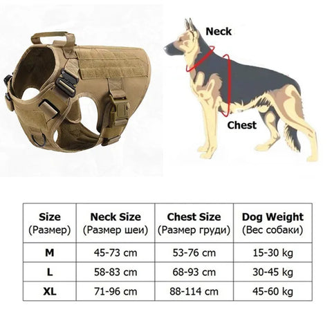 Tactical dog harness