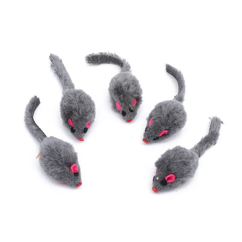 Fur Simulation Mouse Teasing Interactive Kitten Toy