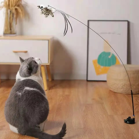 Interactive Simulation Bird Funny Cat Stick Toy Cat Stick Toy