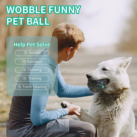 Dog Ball Toy Squeaky Giggle Interactive Puppy Ball for Aggressive Chewers Indestructible Chew Toys Cat Toys supplypet.shop