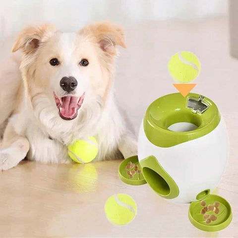 Interactive Pet Ball Launcher Toy Dog Leaked Food Reward Machine Thrower Slow Feeder for Pet