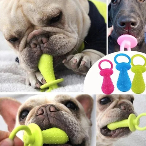 Rubber and bite-resistant pet toys, trains chewing and cleans teeth