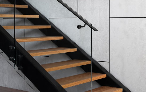 modern hardwood stairs