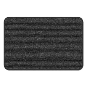 Skid Resistant Heavy Duty Door Mat Charcoal Black House Home More