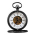 Brelsen Onyx Black Double Hunter Mechanical Pocket Watch - Take and Pop Stores - Affordable Fast Online Shopping