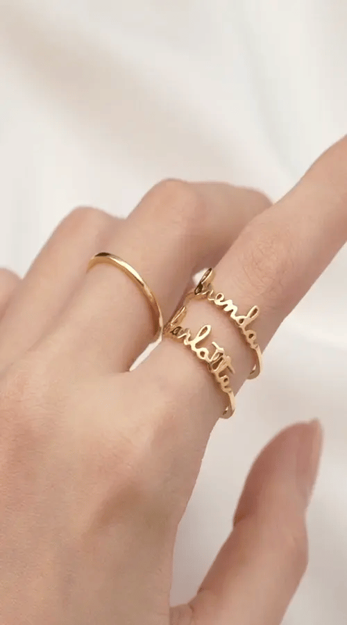 Personalized Name Ring Swag Ship